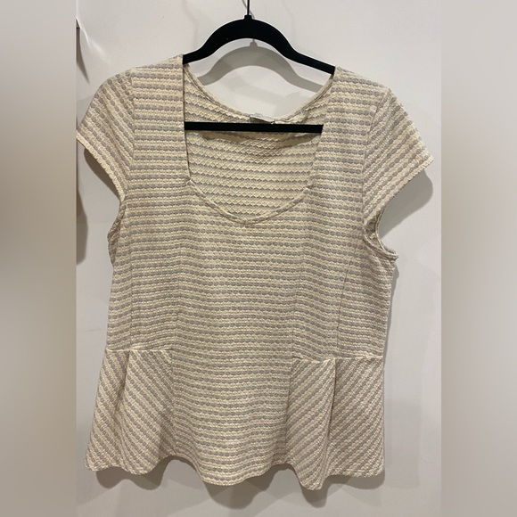 Anthropologie Postmark Peplum Shirt - Picture 1 of 9